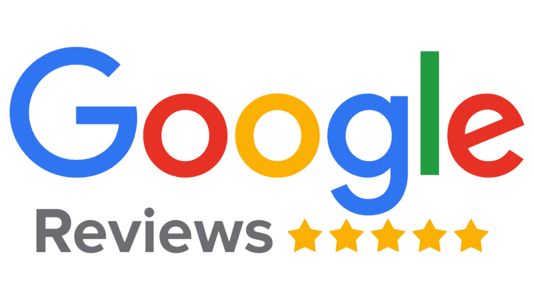 Professional Google Reviews section banner for a website featuring five-star ratings, customer testimonials, review cards, and trust-focused design elements.