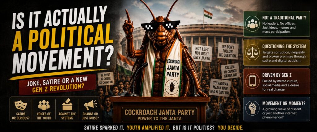 Why Was Cockroach Janta Party Banned? Inside India’s Viral Gen Z Internet Movement